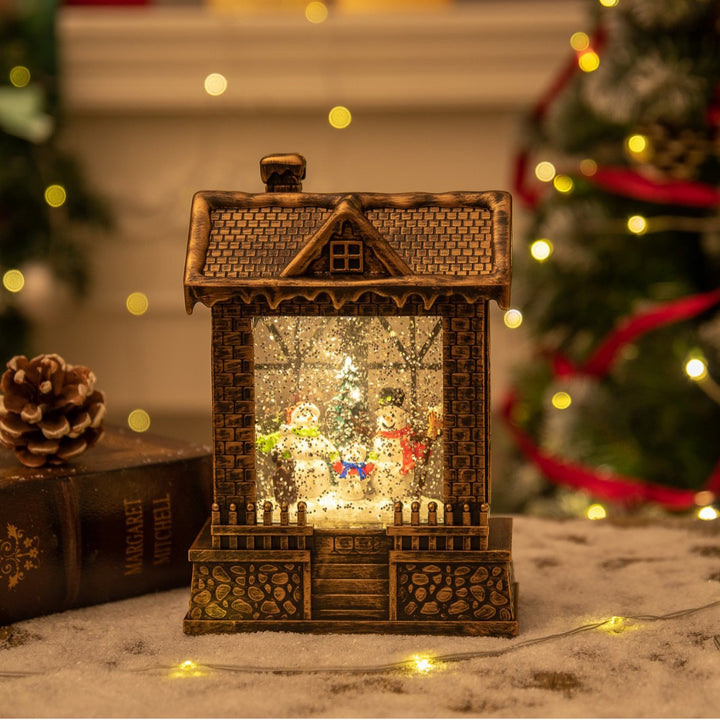 Decorative Snow Globe House Scene