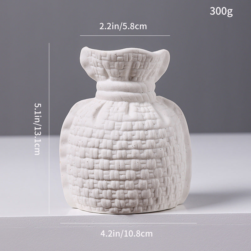Woven Texture Ceramic Vase Stornfeild