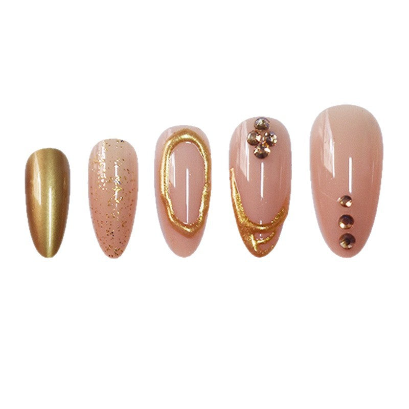 Glamorous 3D Decorative Press-On Nails Stornfield