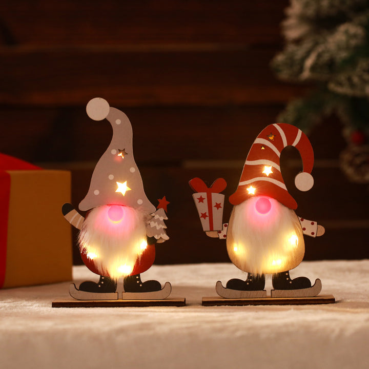 Decorative Christmas gnome with LED lighting Stornfield
