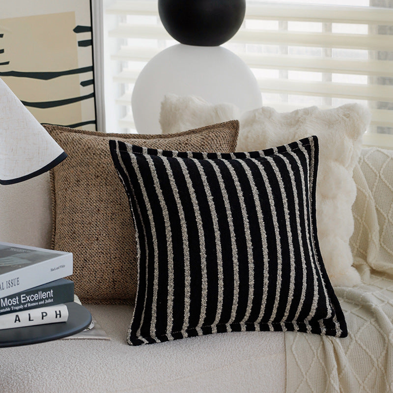 Elegant and hand-woven decorative pillow
