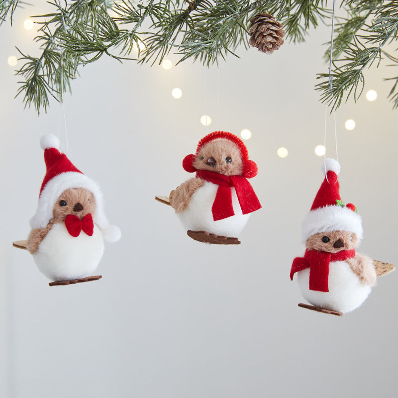 Decorative Winter Bird Figurine