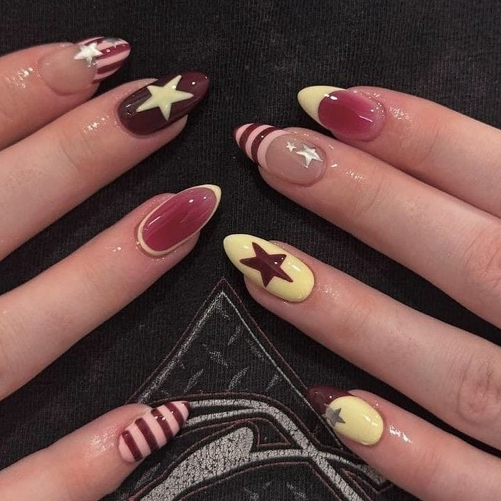 Creative Nail Art with Star Design Stornfield