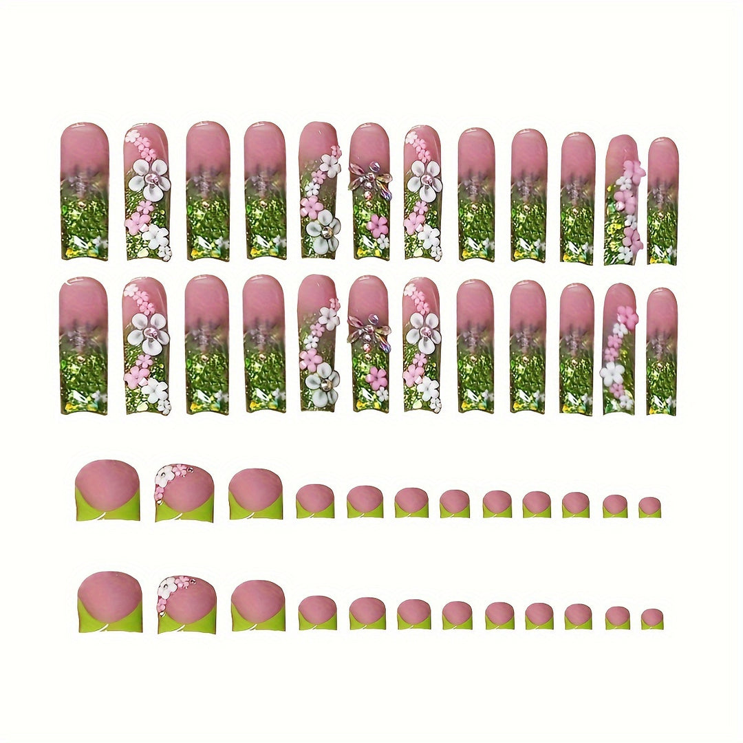 Floral Fantasy Press-On Nail Set Stornfield