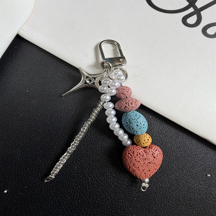 Decorative Beaded Charm Keychain Stornfield 1790135647
