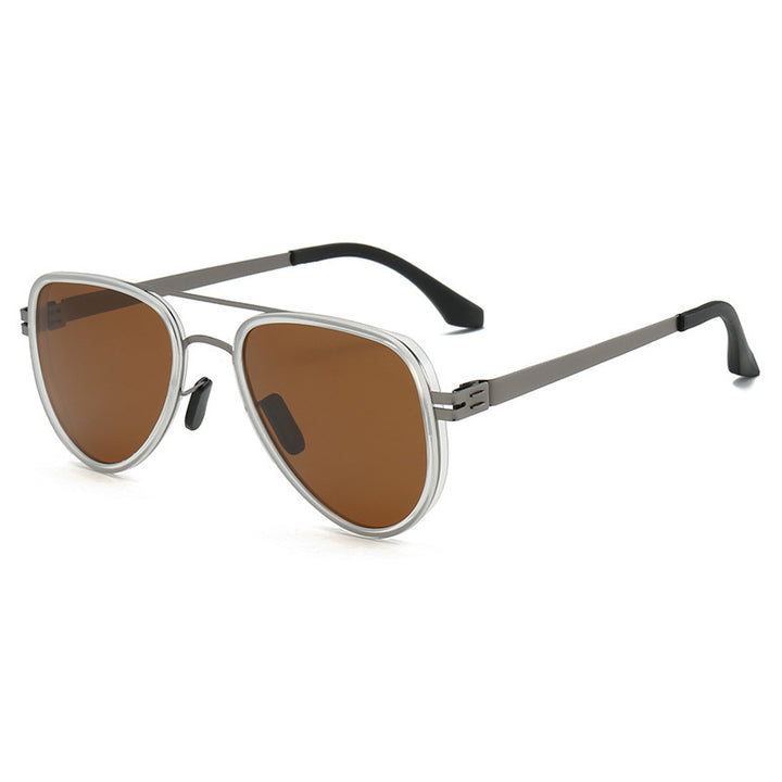 Women Aviator Sunglasses with robust metal frame and polarized lenses Stornfield