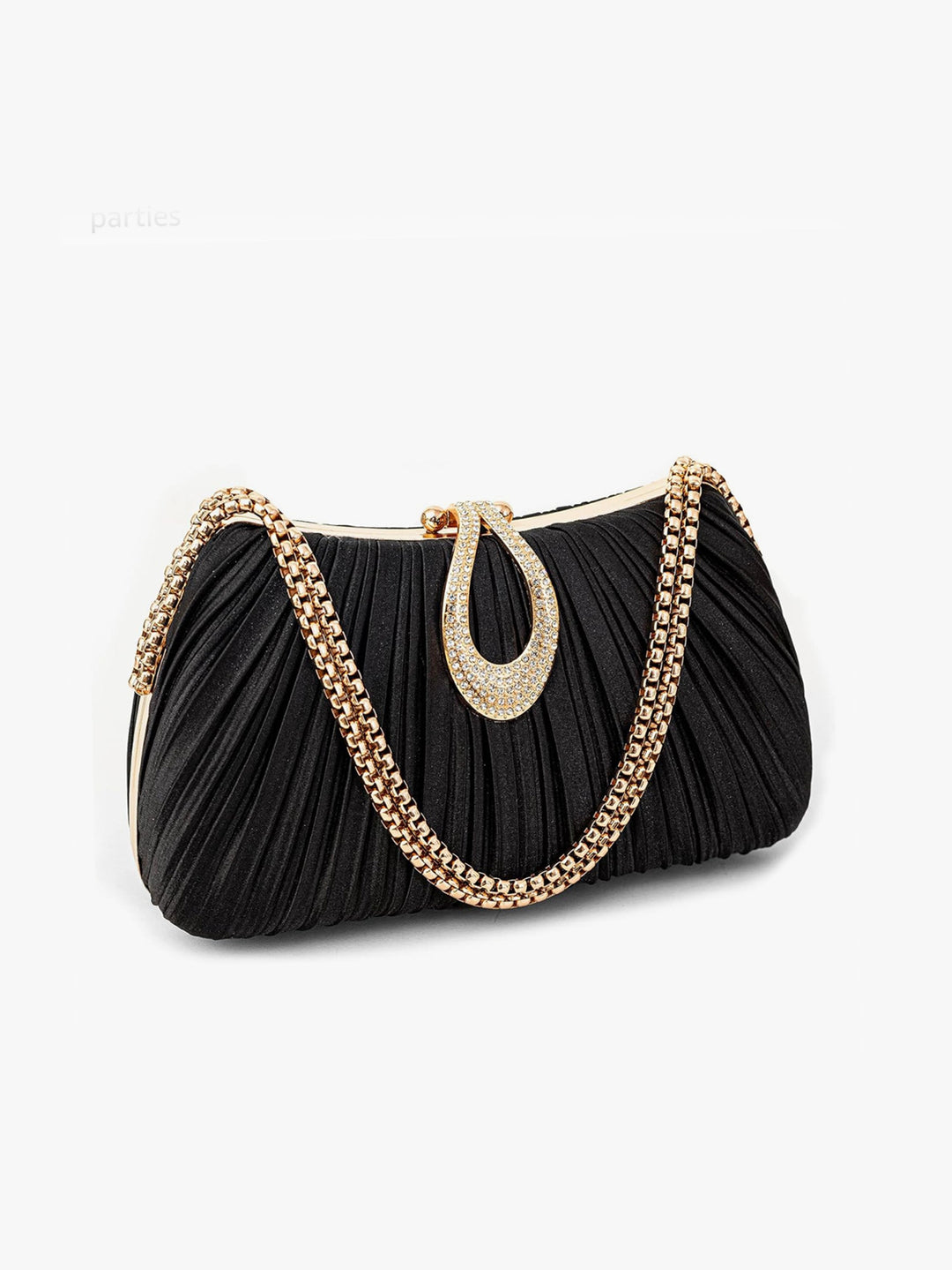 Luxurious Pleated Evening Clutch