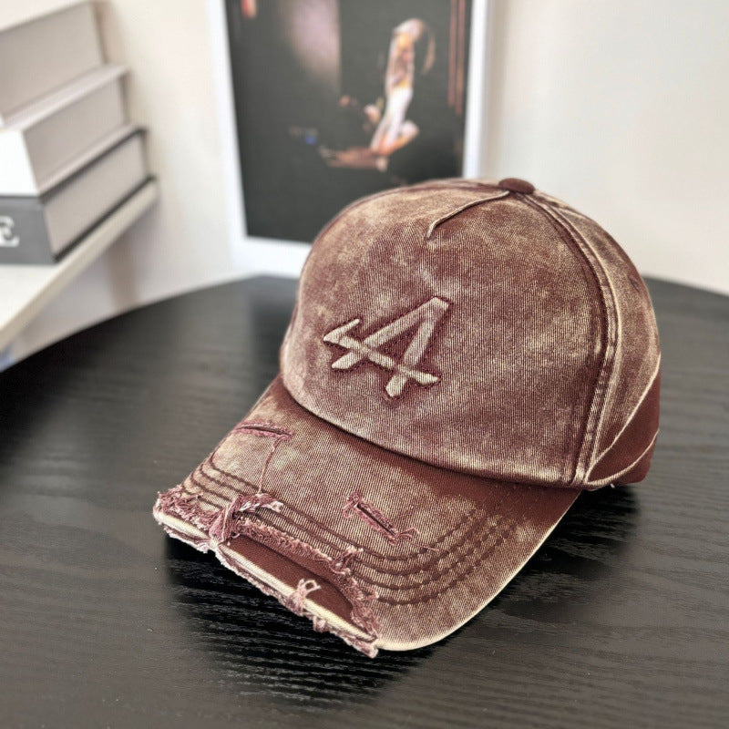 Women's Distressed Vintage Style Baseball Cap Stornfield