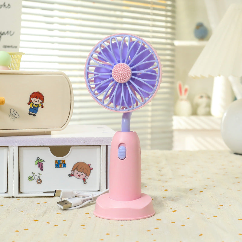 Women's Portable Hand Fan with Gentle Rotation Function Stornfield