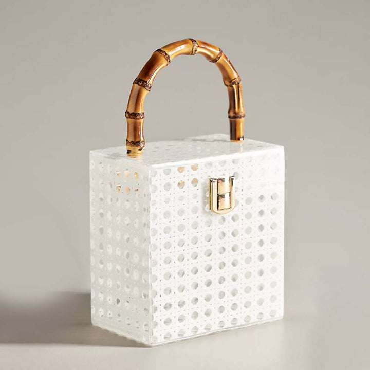 Stylish Handcrafted Bamboo Handle Bag