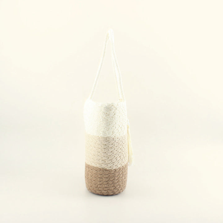 Fashionable crochet shoulder bag with tassel Stornfield