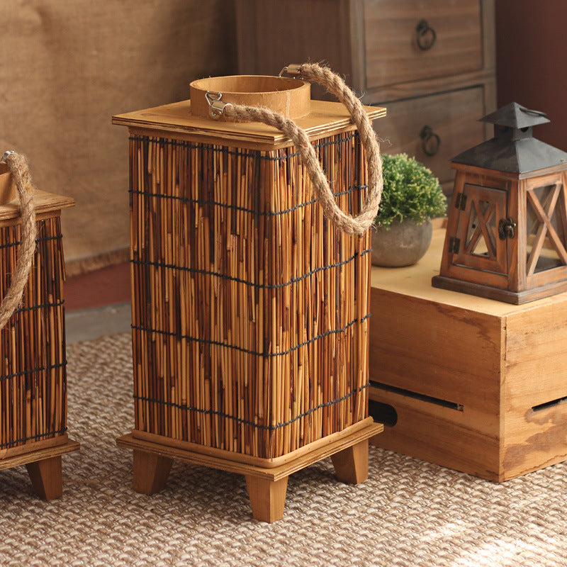 Handcrafted lantern made of natural material Stornfield