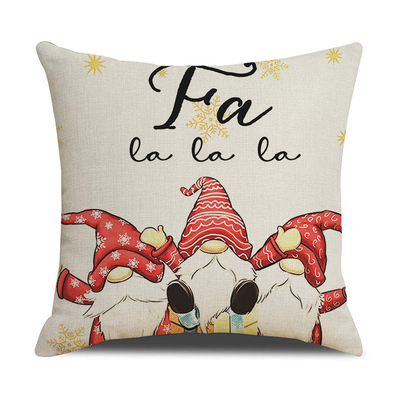Festive Hot Cocoa Bar Throw Pillow