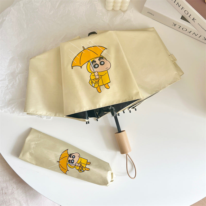 Women's folding umbrella with creative character design Stornfield