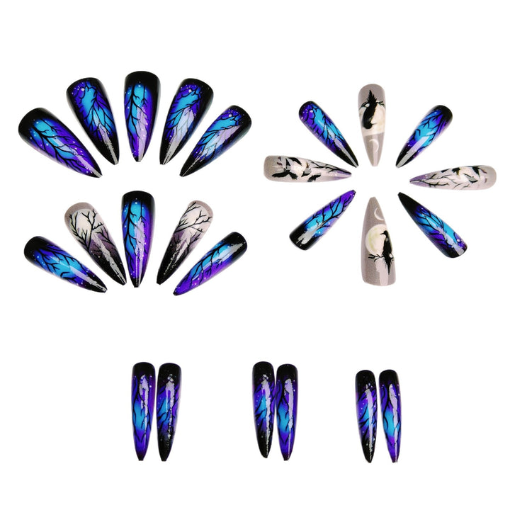 Creative Art Nails in Mystical Night Design Stornfield