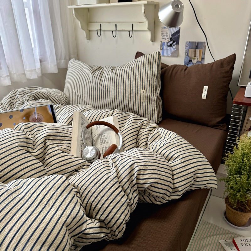 Striped Cozy Duvet Cover Set