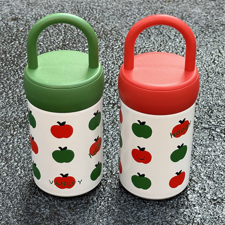 Ladies' insulated drinking container with cheerful apple motif Stornfield