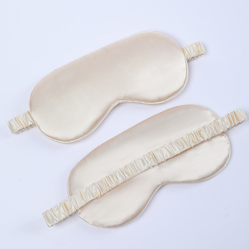 Women's nano silk sleep mask with padded eye area, adjustable elastic band, and storage pouch Stornfield