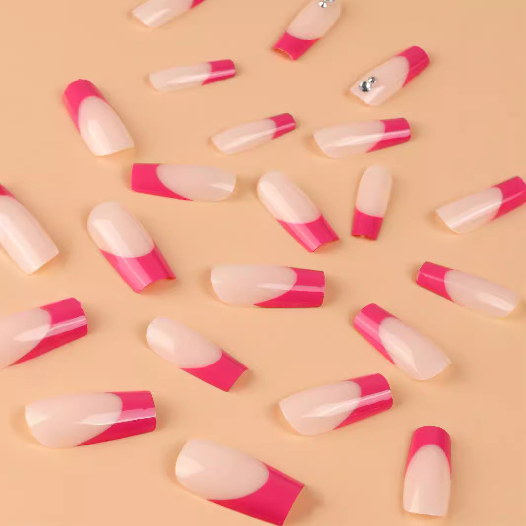 Elegant Almond-Shaped Nail Extensions with Rhinestone Accents Stornfield
