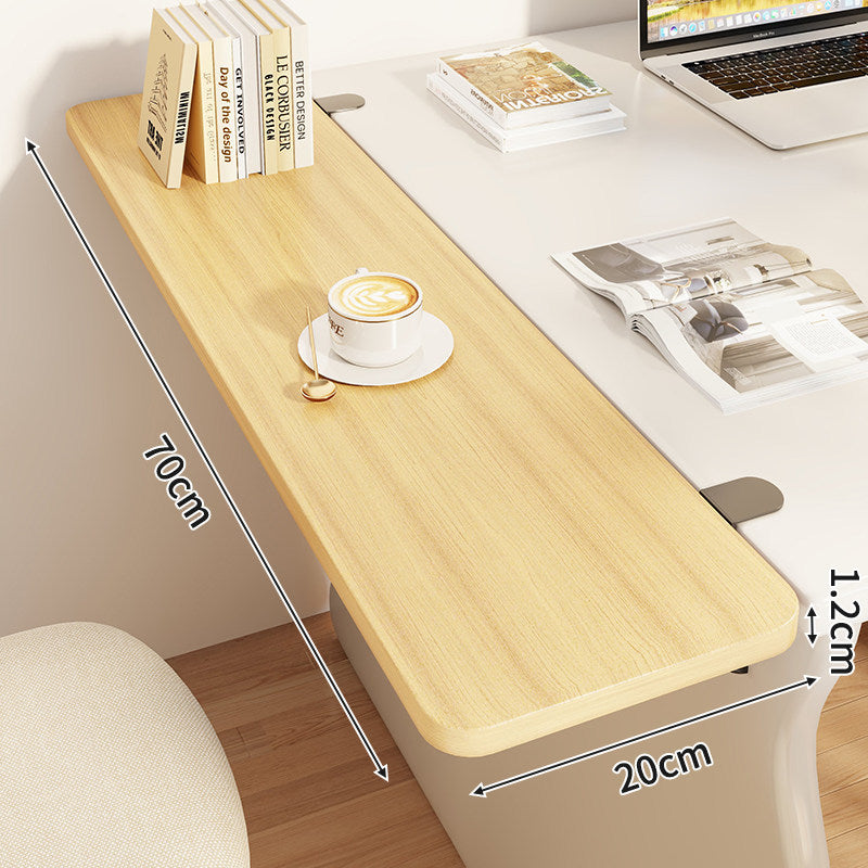 Slim Clamp-On Folding Side Desk Shelf Tray