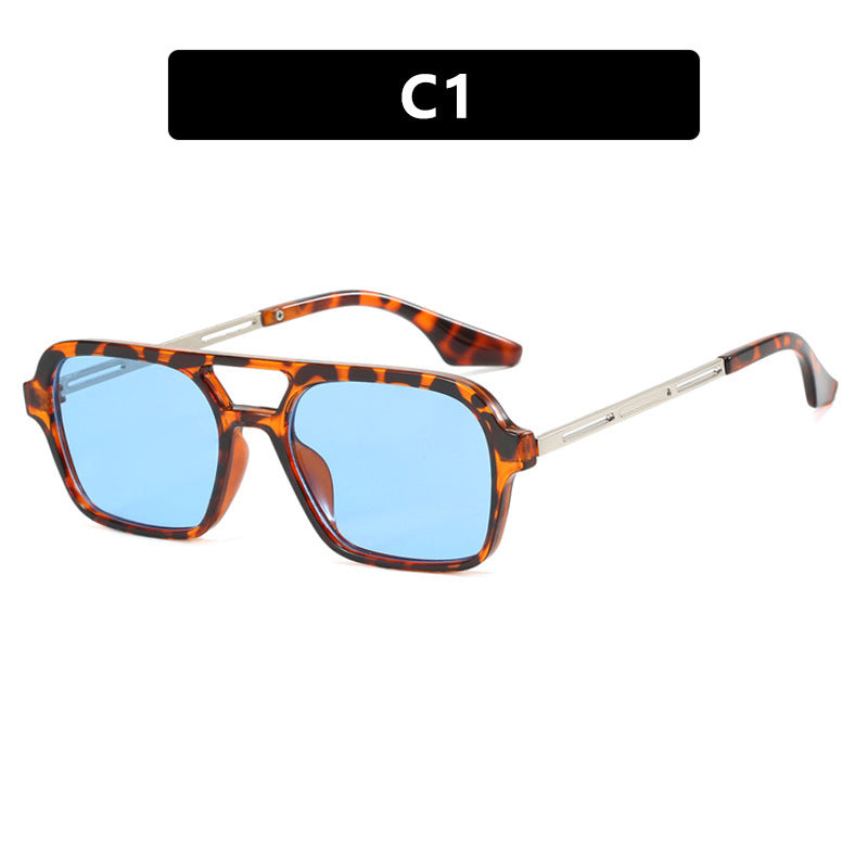 Women's striking square sunglasses with transparent frame Stornfield