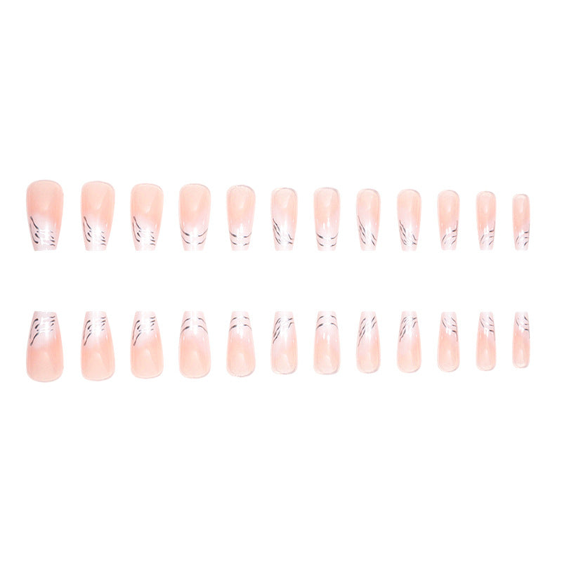 Elegant Marble-Design Press-On Nails Stornfield