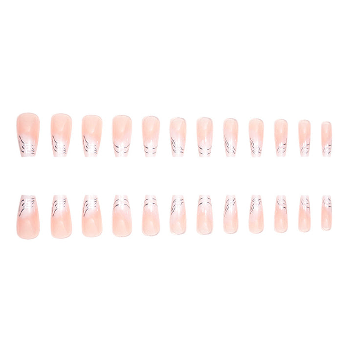 Elegant Marble-Design Press-On Nails Stornfield