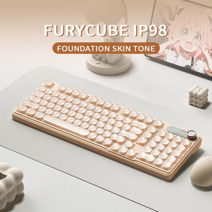 Retro Round-Key Mechanical Keyboard Stornfield