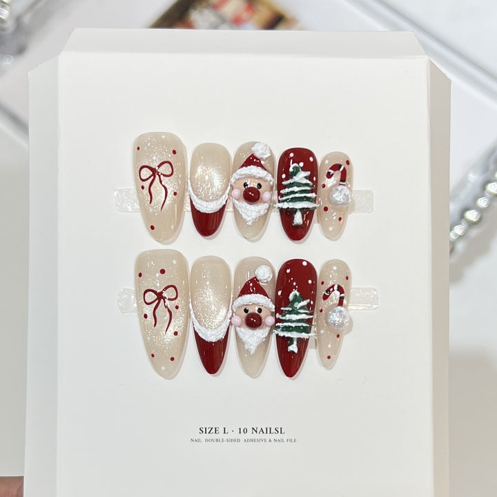 Festive Themed Press-On Nail Set