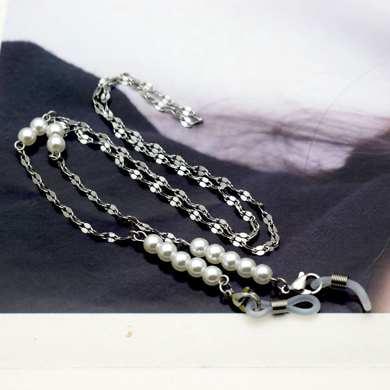 Decorative Pearl-Linked Eyewear Chain Stornfield