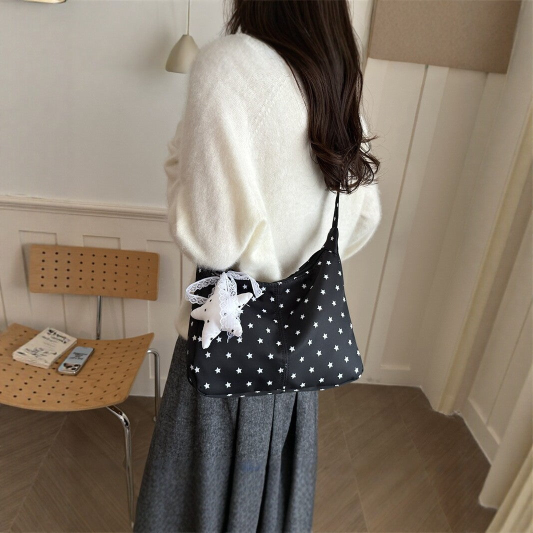 Casual Star Print Tote Bag