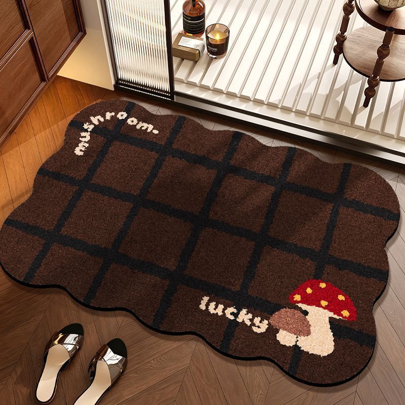 Mushroom-Themed Decorative Floor Mat