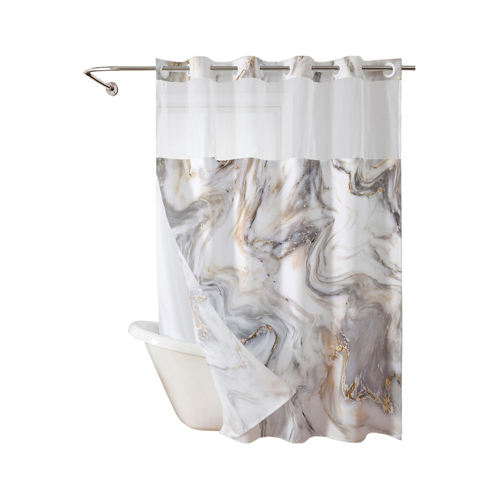 Luxury Marble Design Shower Curtain Stornfield
