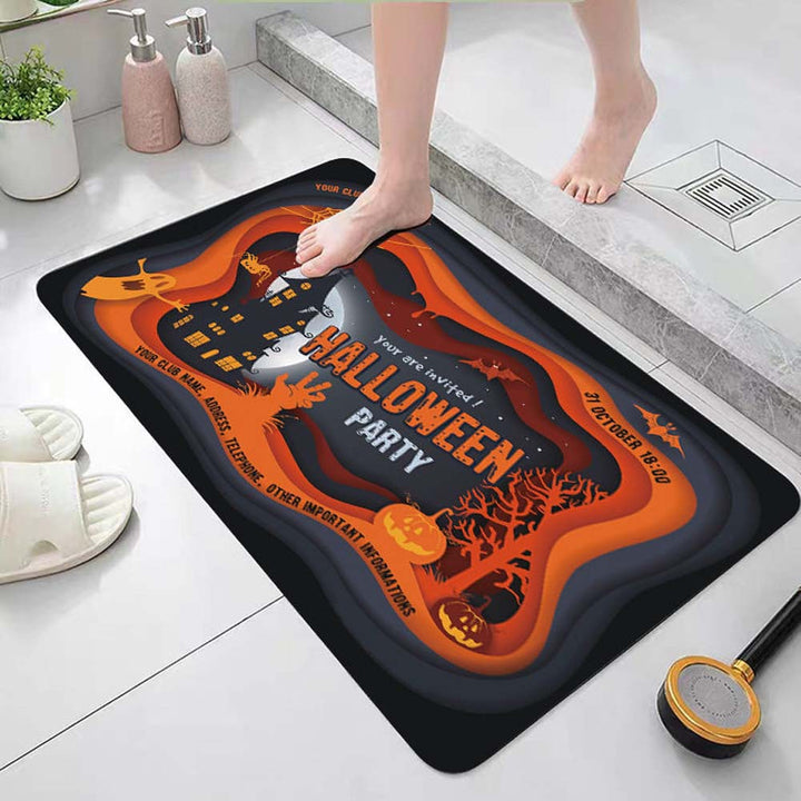 Halloween Theme Decorative Bath Mat