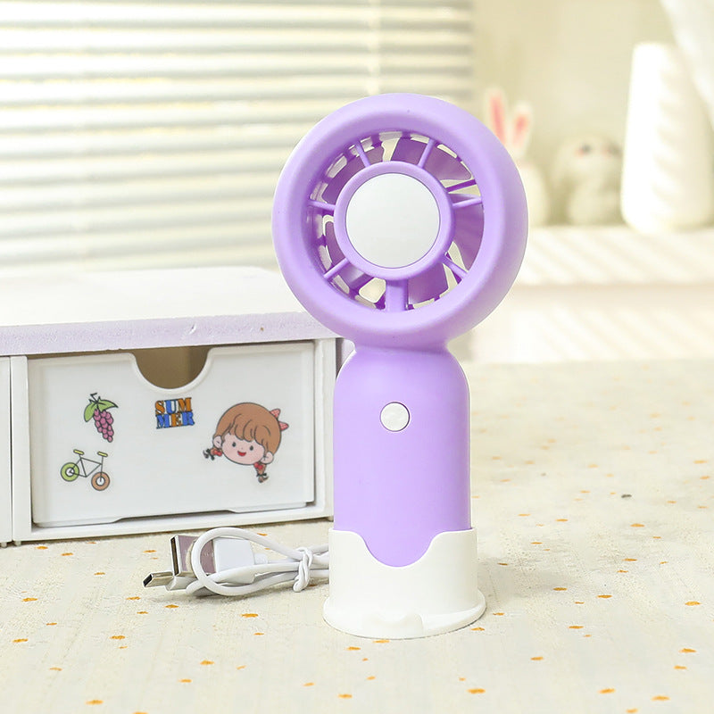 Women Handheld Mini-Fan with USB Charging Function and Ergonomic Design Stornfield