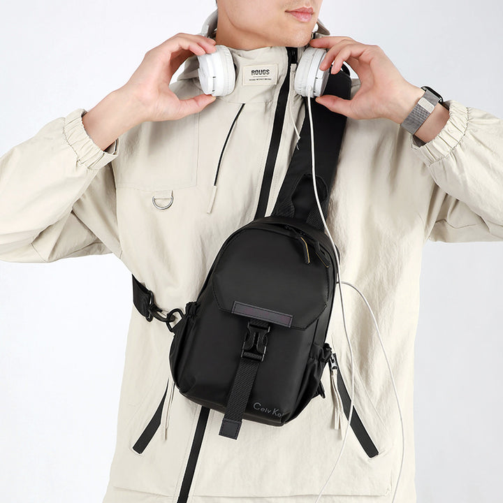 Shoulder backpack with versatile compartments and waterproof material Stornfield