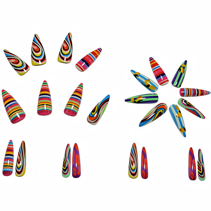 Creative Art Nails with Colorful Design Stornfield