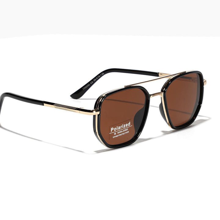 Women's Square Sunglasses with Polarized Lenses and Elegant Metal Frame Stornfield