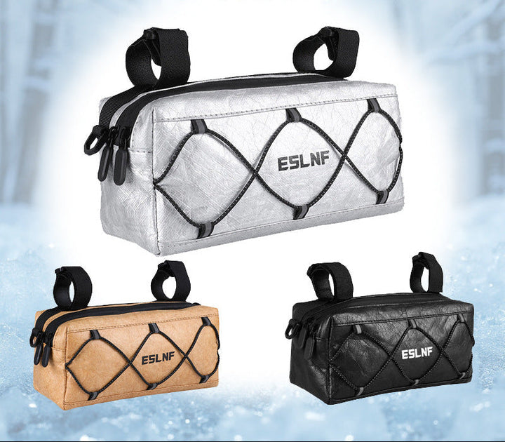 waterproof handlebar organizer bag with quick-release strap system Stornfield