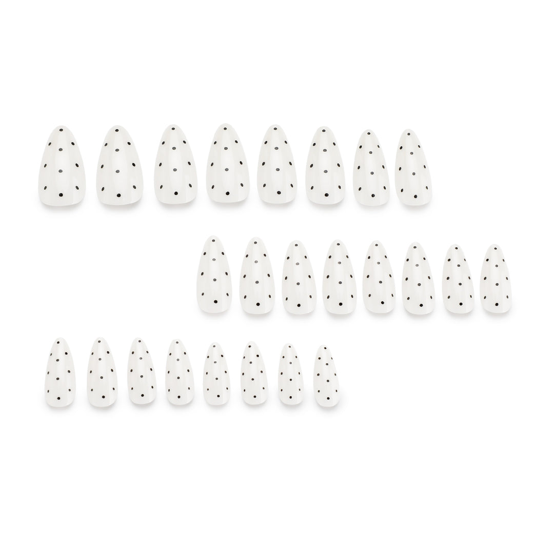 Artful Nail Extensions with Polka Dots Stornfield