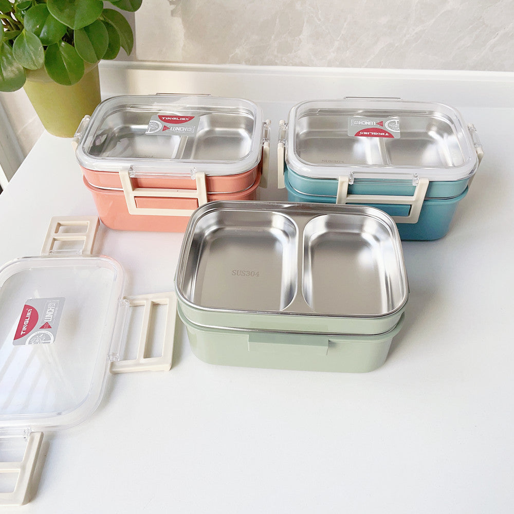Dual-Compartment Insulated Lunch Box