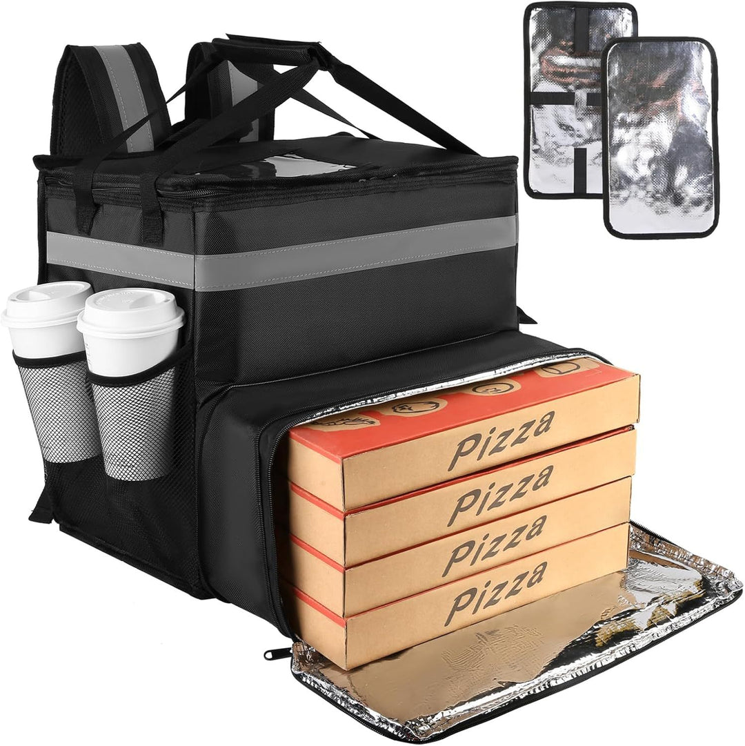 Women's Insulated Pizza Delivery Bag with Drink Holders and Reflectors Stornfield