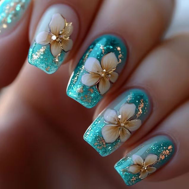 Floral Nail Art Extensions Stornfield