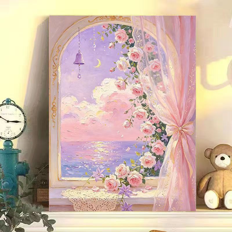 Romantic Floral Landscape Canvas Art Stornfield