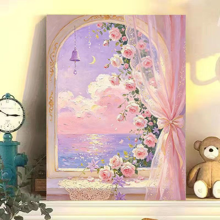 Romantic Floral Landscape Canvas Art Stornfield