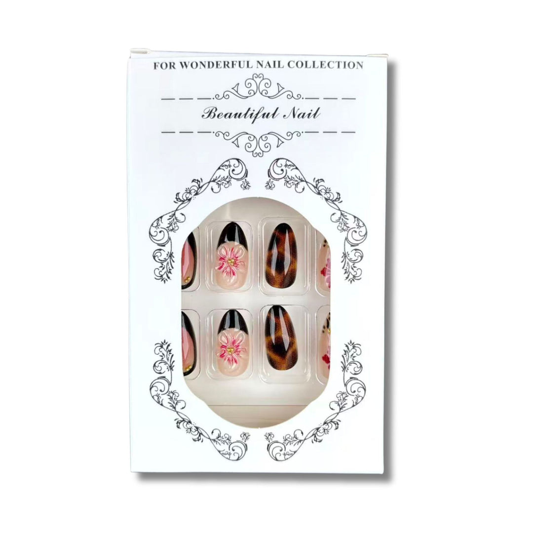 Artistic Floral Press-On Nail Set 1790745789