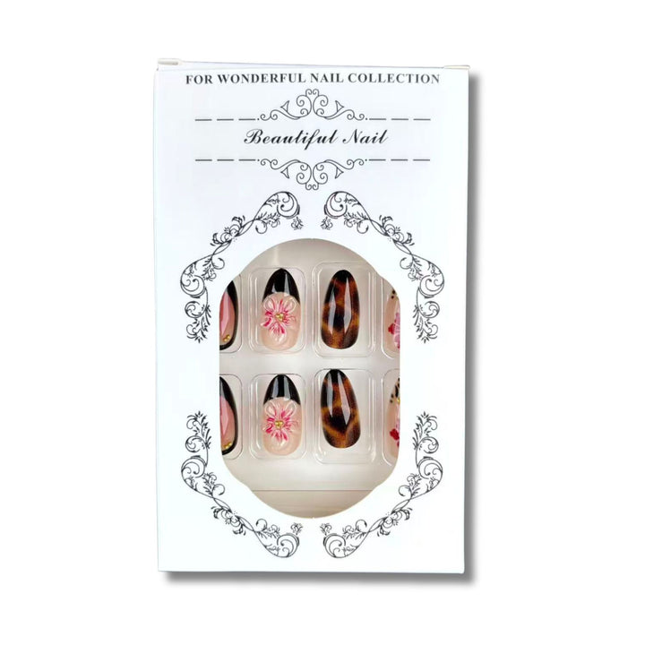 Artistic Floral Press-On Nail Set 1790745789