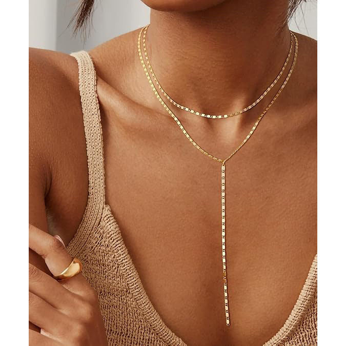 Layered Rhinestone Drop Necklace Stornfield