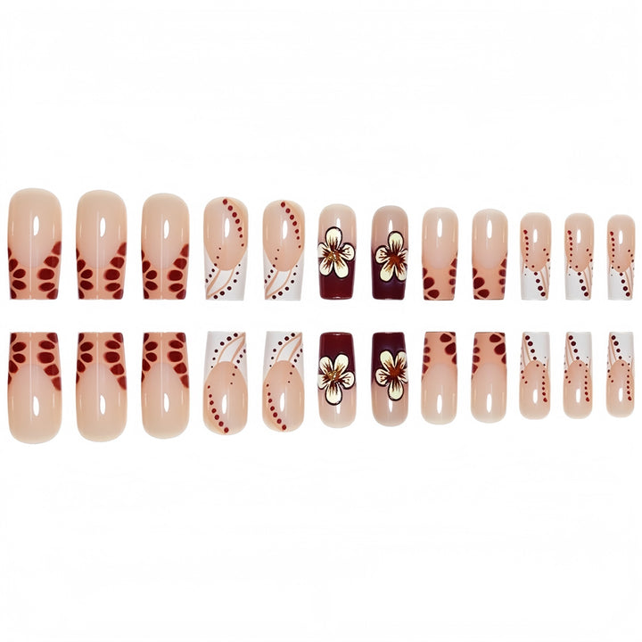 Floral Design Sculpted Press-On Nails Stornfield