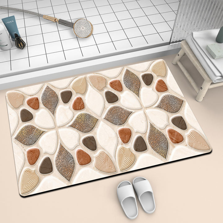 Artistic Mosaic Bath Mat Stornfield